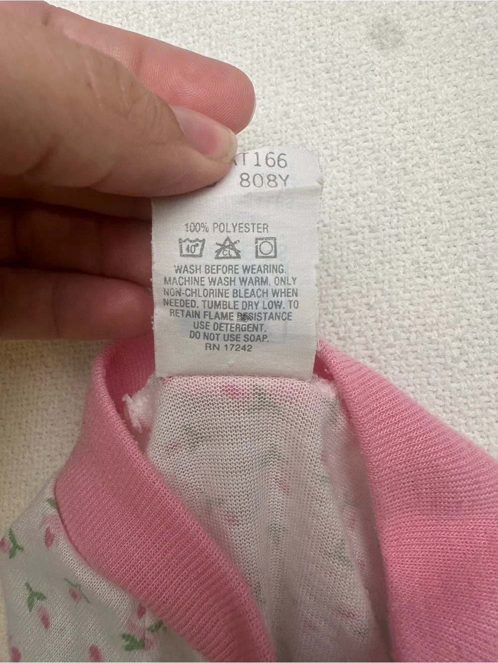 Vintage Jog Togs Pink Floral Baby One-Piece Romper